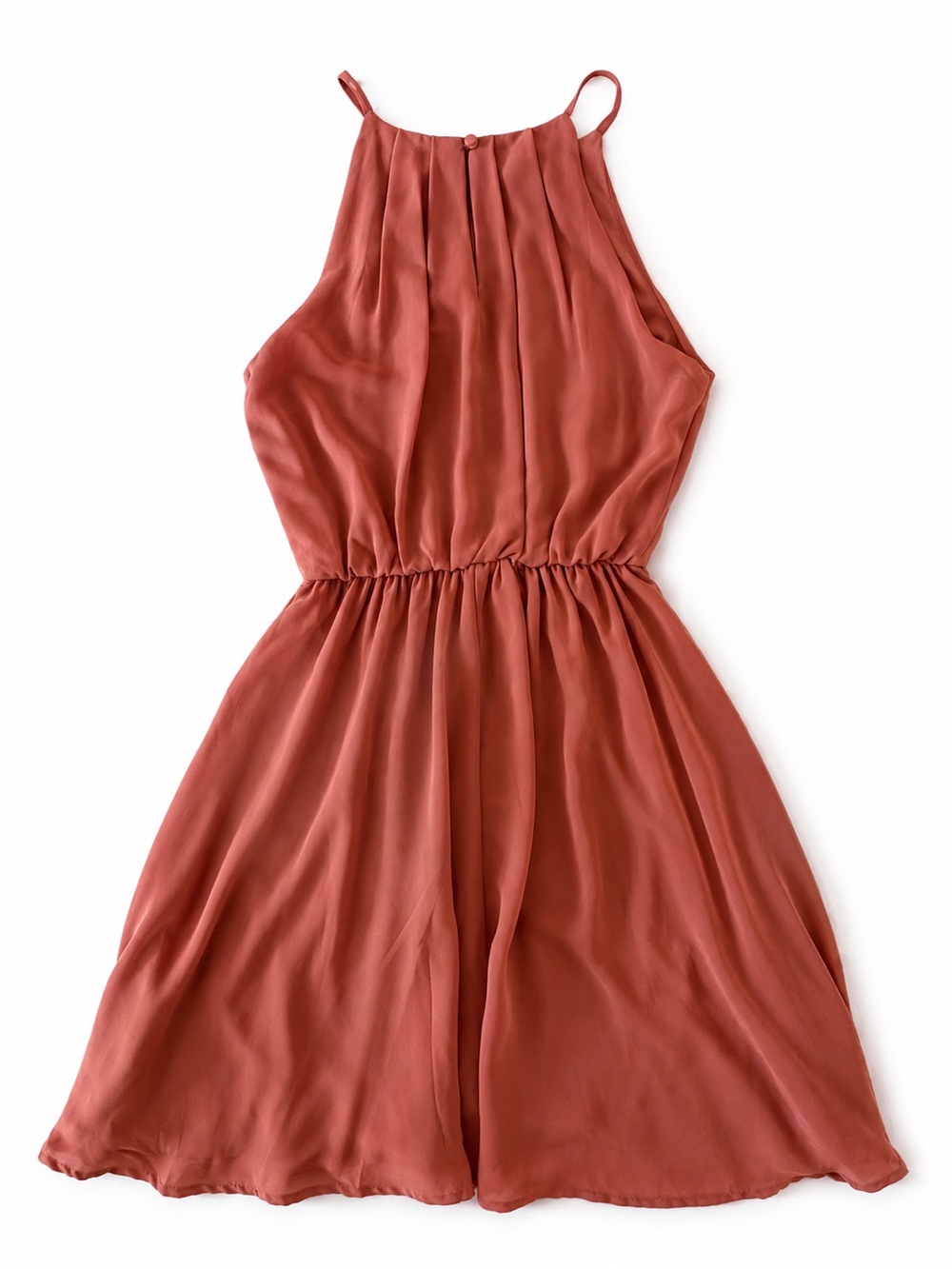 Lush Spring Rusty Rose Halter Mini Dress - Picture 3 of 7